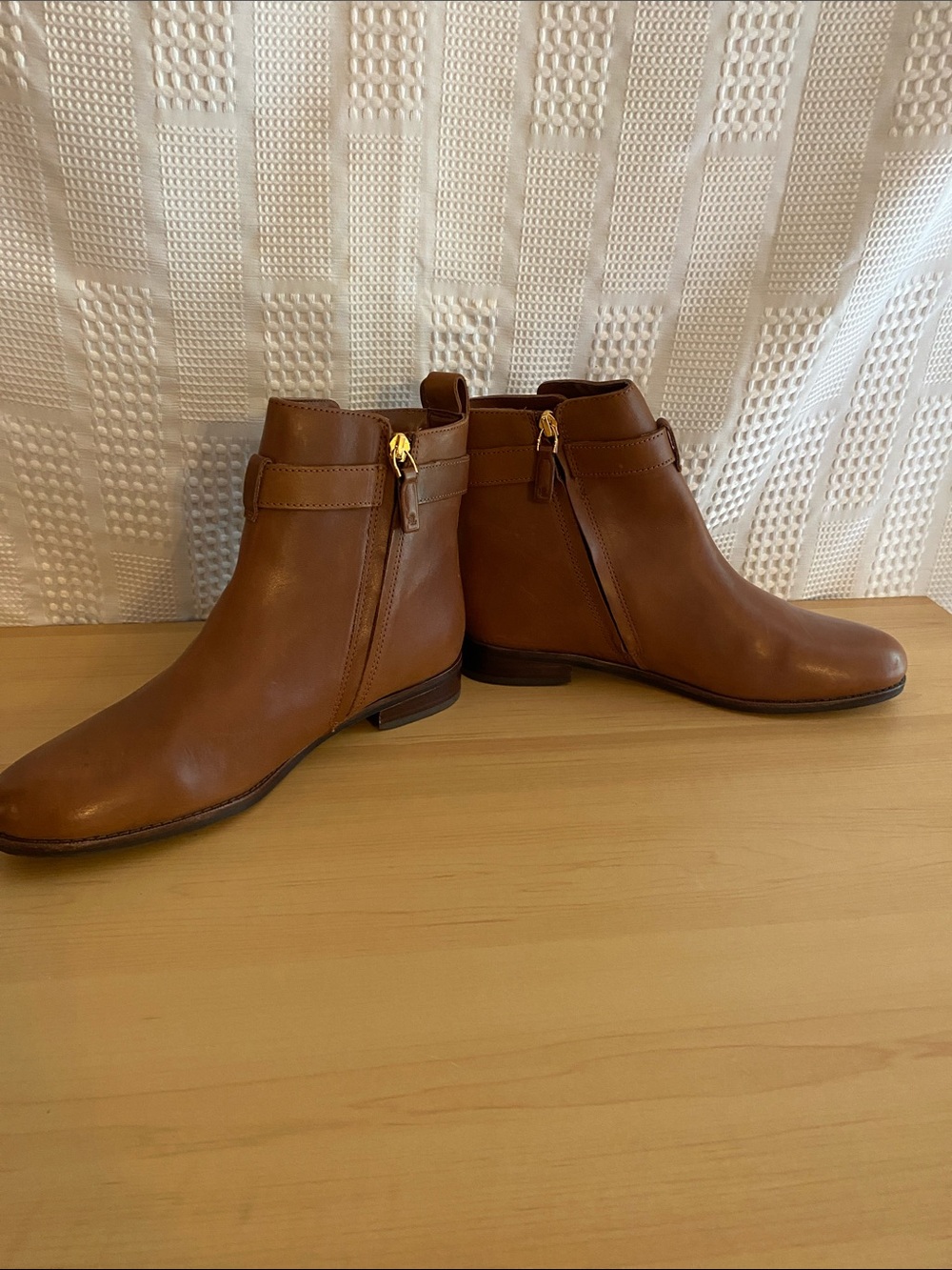 Lauren Ralph Lauren LRL Briele Leather Bootie Ankle Boots size 9 9B brown - Picture 8 of 9